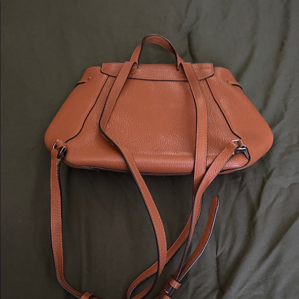 Kate Spade Brown Leather Backpack purse - Picture 2 of 5